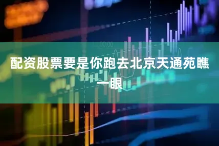 配资股票要是你跑去北京天通苑瞧一眼